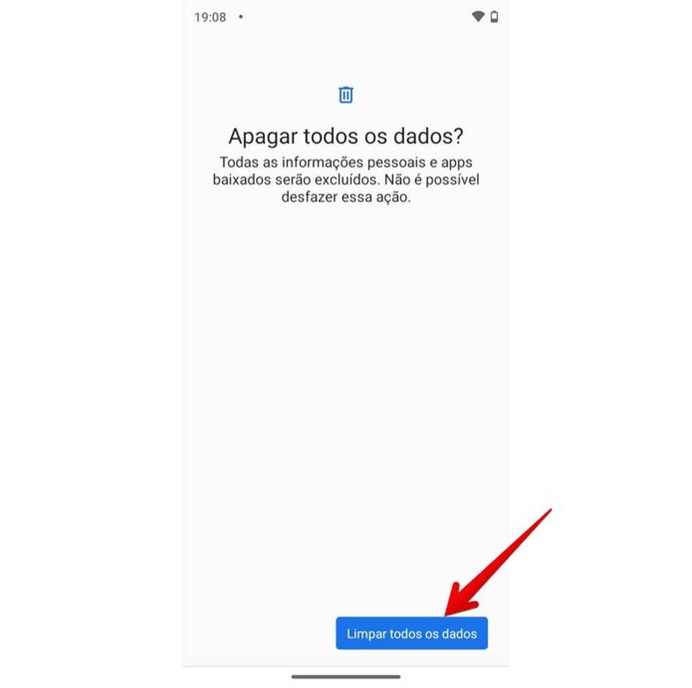 Restaurando celular da Motorola — Foto: Reprodução/Helito Beggiora