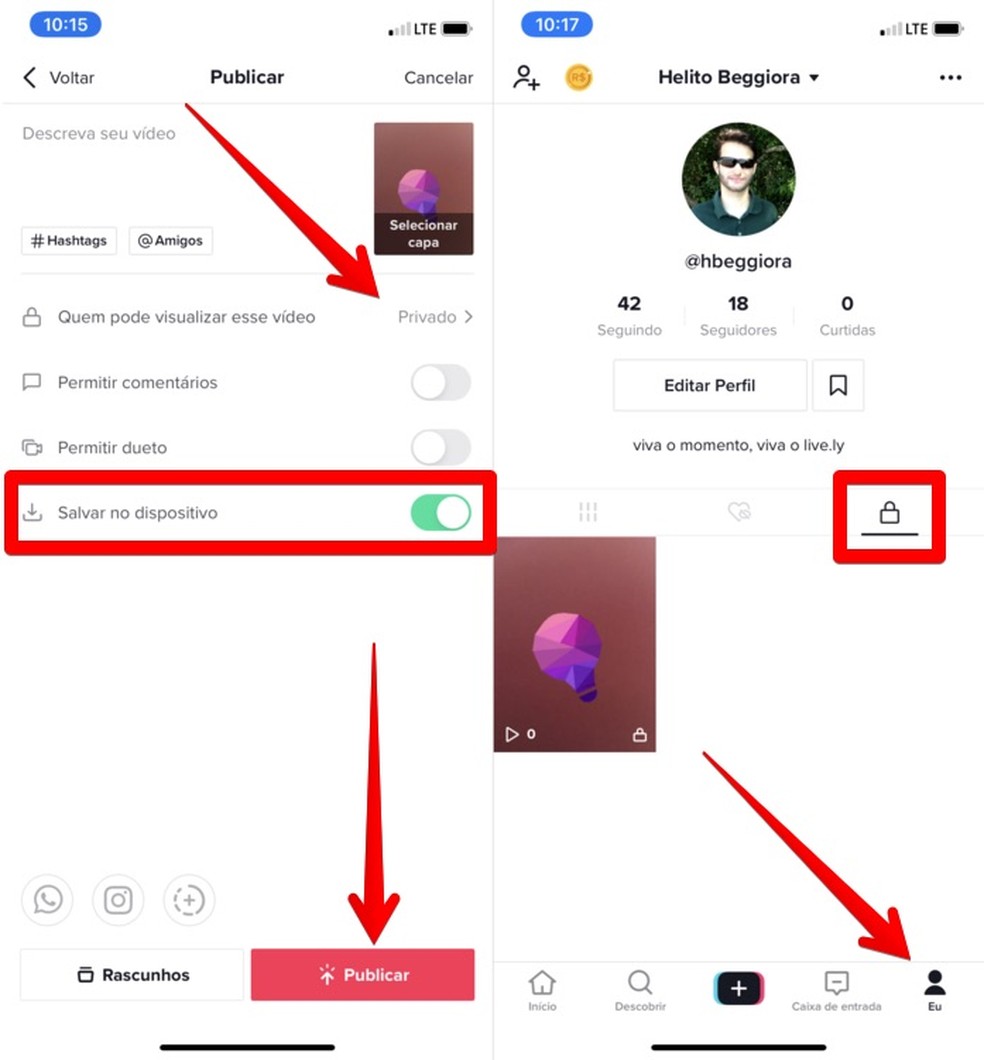Como Salvar Um Tiktok Antes De Postar Redes Sociais Techtudo