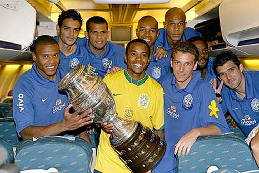 Campeões da Copa América de 2007 — Foto: Divulgação / CBF
