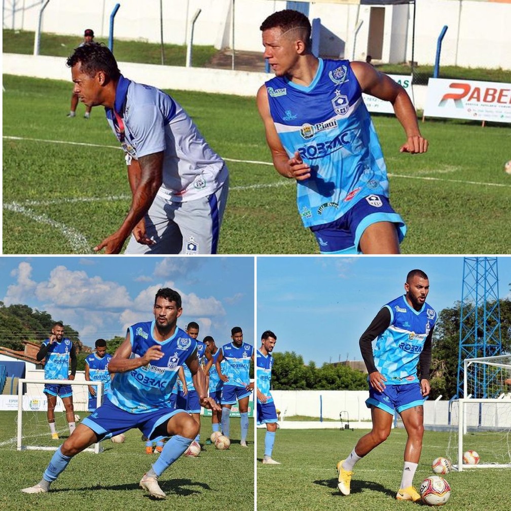 Gleydisson e Caio podem fazer estreia pelo Oeirense. Após cumprir suspensão, Rafael Araújo pode pintar no time — Foto: Thiago Reis