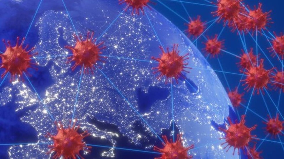 Salto genético facilitou a propagação da pandemia — Foto: Getty Images via BBC