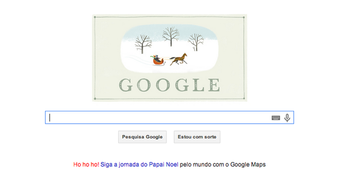 Doodle de Boas Festas ganha cartão de Natal do Google (Foto: Divulgação/Google)