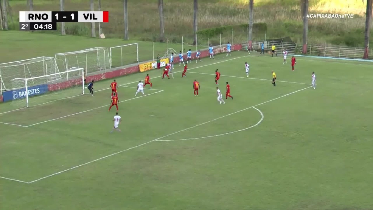 Gol de Dudu Pedrotti, do Real Noroeste, contra o Vilavelhense, pelo Capixaba 2023