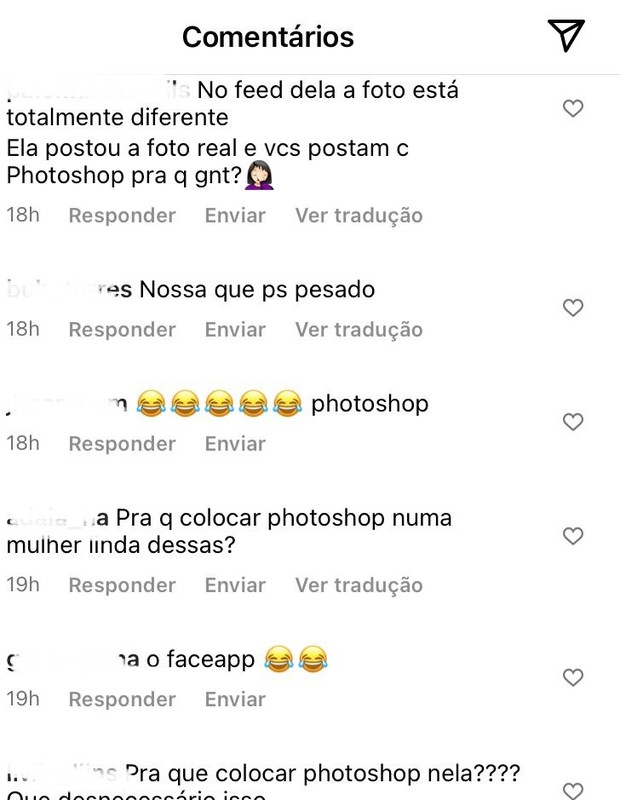 Fãs apontam excesso de edição em foto de Simone (Foto: Instagram)