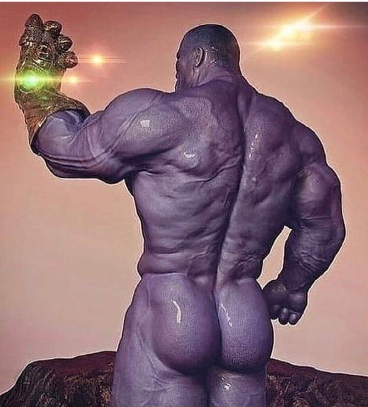 O nude de Thanos compartilhado pelo ator Josh Brolin (Foto: Reprodução/Instagram)