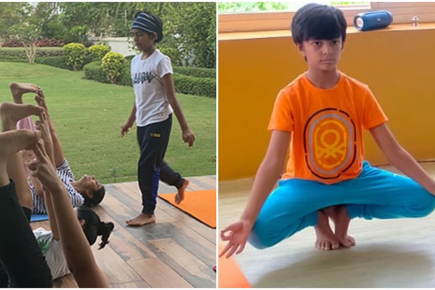 Reyansh Surani é o instrutor de ioga certificado mais jovem do mundo (Foto: Reprodução/Guinness)