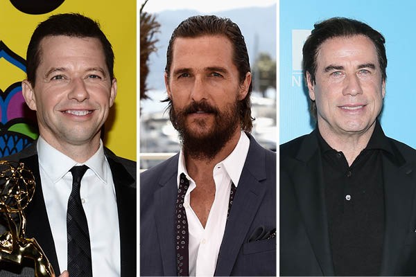Jon Cryer, Matthew McConaughey e John Travolta (Foto: Getty Images)