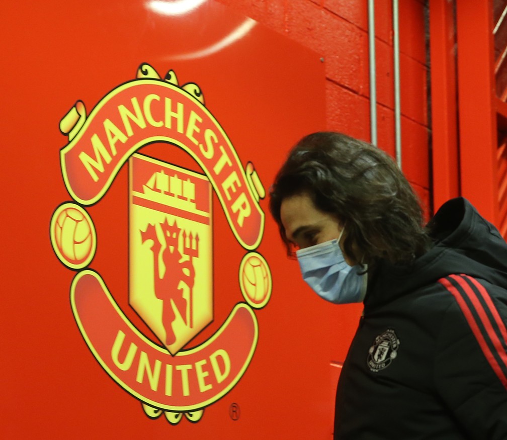 Cavani tem contrato com o Manchester United at junho deste ano  Foto: Matthew Peters/Manchester United via Getty Images