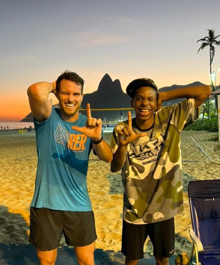 Lucas Bissoli e Lucas Penteado se encontraram no Rio de Janeiro (Foto: Reprodução/Instagram)
