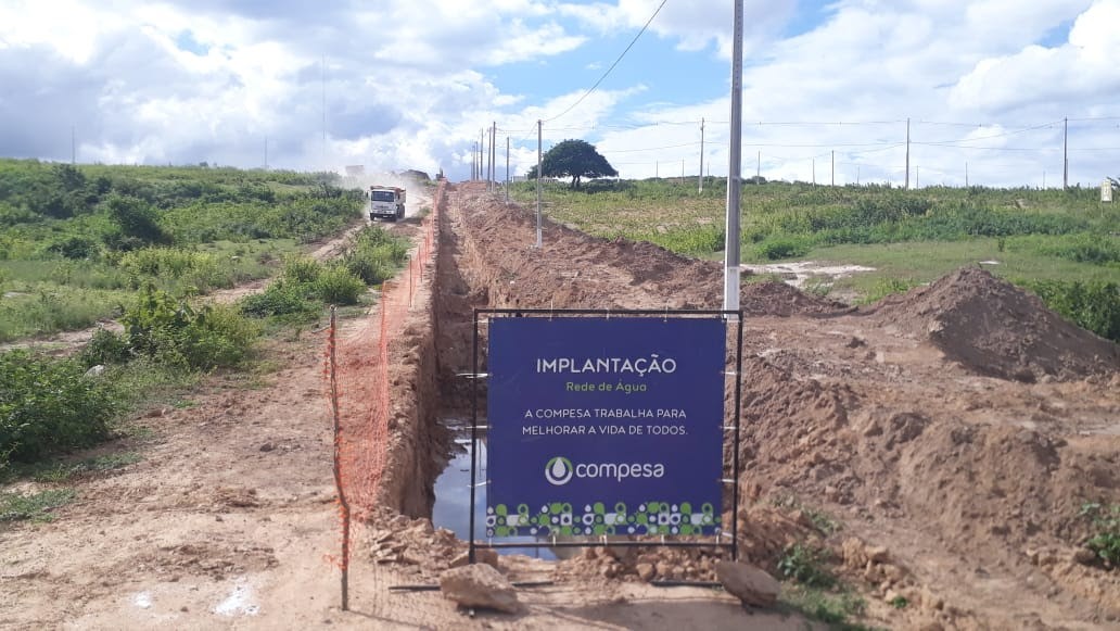 Obras da Adutora do Agreste são realizadas em Caruaru; serviços devem ser concluídos até 1º de abril
