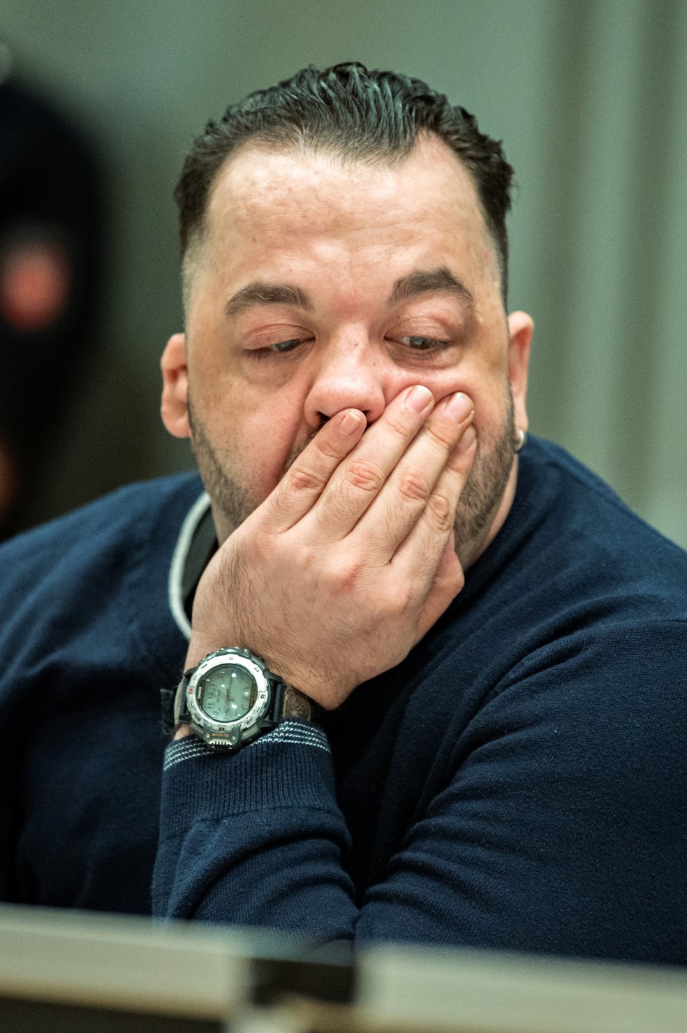 Niels Högel no julgamento em que foi mais uma vez condenado à prisão perpétua — Foto: Reuters/Hauke-Christian Dittrich