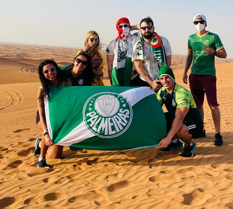 Palmeiras conta com grande apoio da torcida em Abu Dhabi para disputa do Mundial