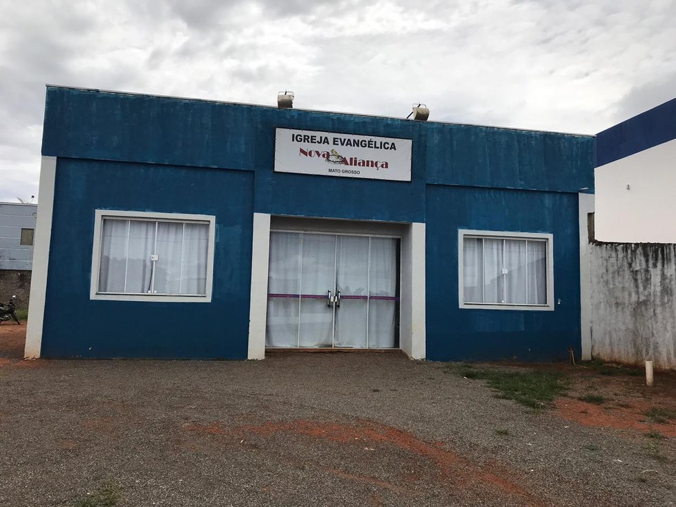 Crime ocorreu durante culto em igreja evangÃ©lica â Foto: Aline Dessbesell/ Centro AmÃ©rica FM