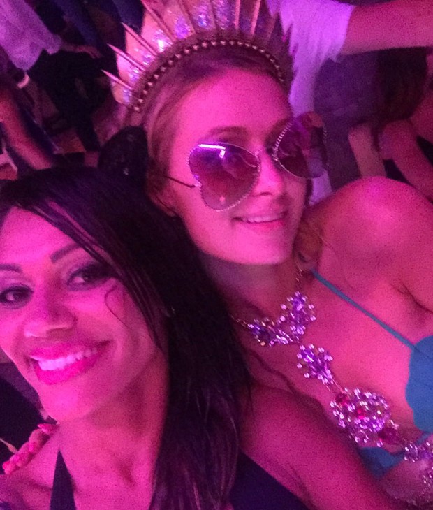 Ana Paula Evangelista e Paris Hilton (Foto: Reprodução/Instagram)