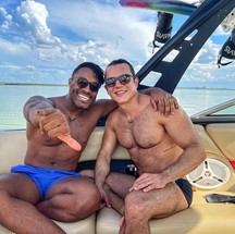 Fred Nicácio e Fabio Gelonese de férias — Foto: Instagram/Reprodução