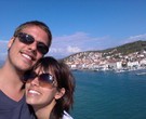 Fábio Porchat e a mulher, Patrícia Vazquez, em viagem à Grécia e Croácia/Foto: Arquivo pessoal