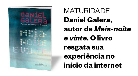 MATURIDADE Daniel Galera, autor de Meia-noite e vinte. O livro resgata sua experiência no início da internet (Foto: Divulgação)