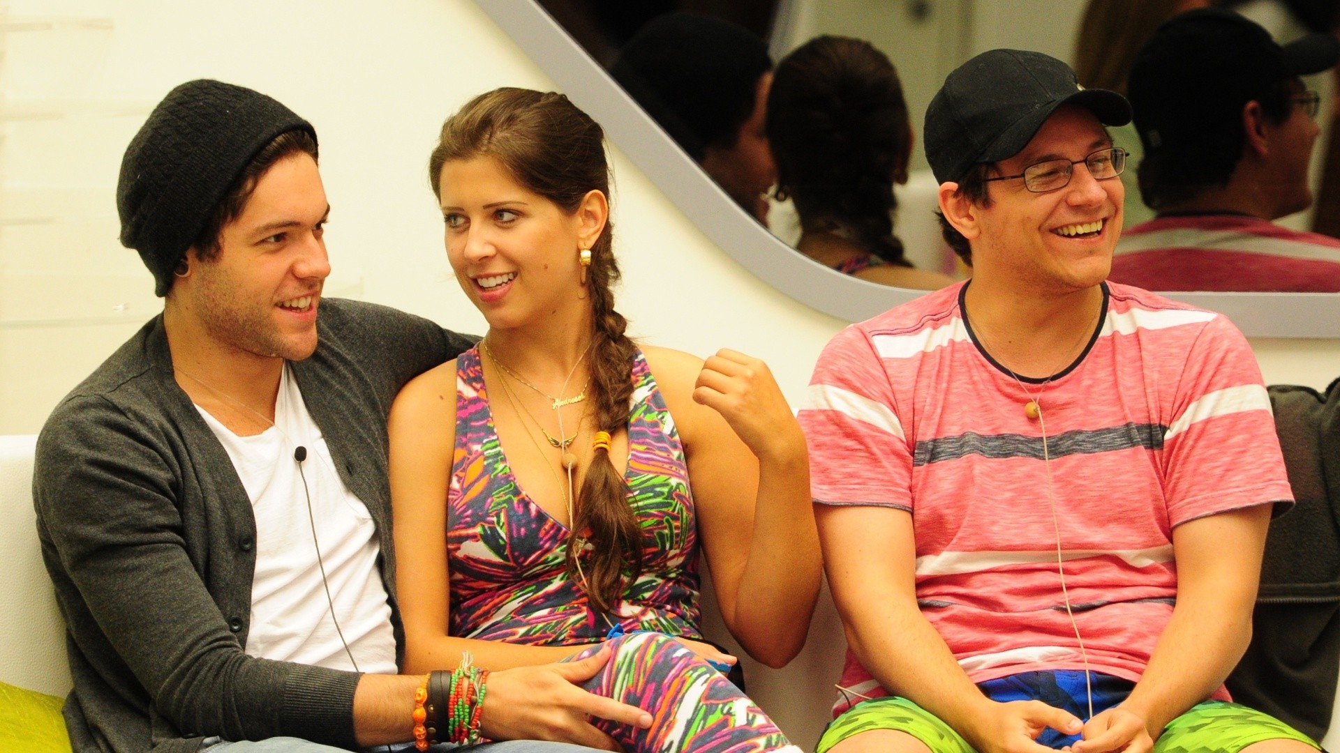 Trio Nasser, Andressa e Ivan conquistou o público em 2013 (Foto: Reprodução / TV Globo)