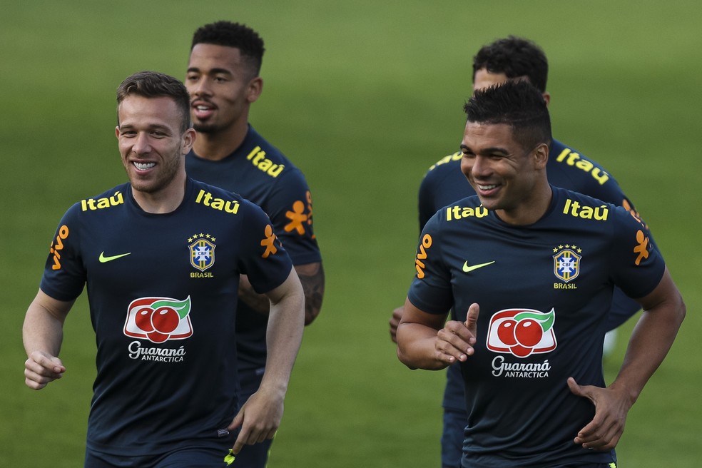 Arthur e Casemiro â Foto: Getty Images