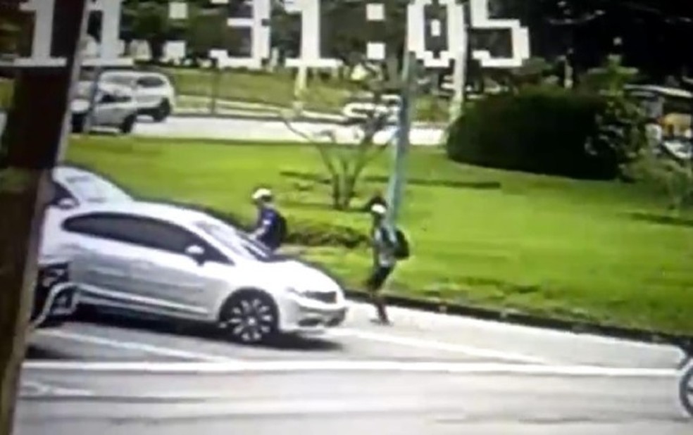 Polícia chegou até o suspeito após identificar carro dele nas ações. — Foto: Arquivo Pessoal