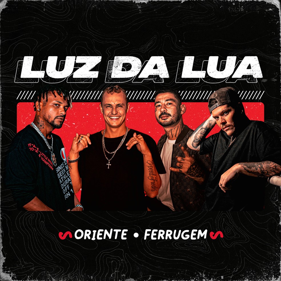 Capa do single 'Luz da lua', do Oriente com Ferrugem — Foto: Leonardo Vasconcellos
