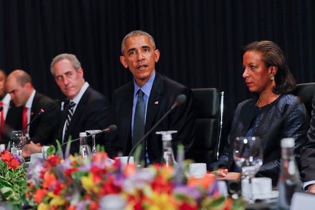 Obama participou da cúpula de líderes do Fórum de Cooperação Econômica Ásia Pacífico (Apec), em Lima (Foto: Pablo Martinez Monsivais/AP)