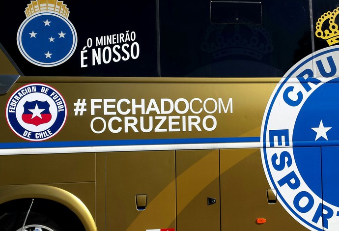 Curtinha: ônibus do Cruzeiro também está à disposição da seleção chilena
