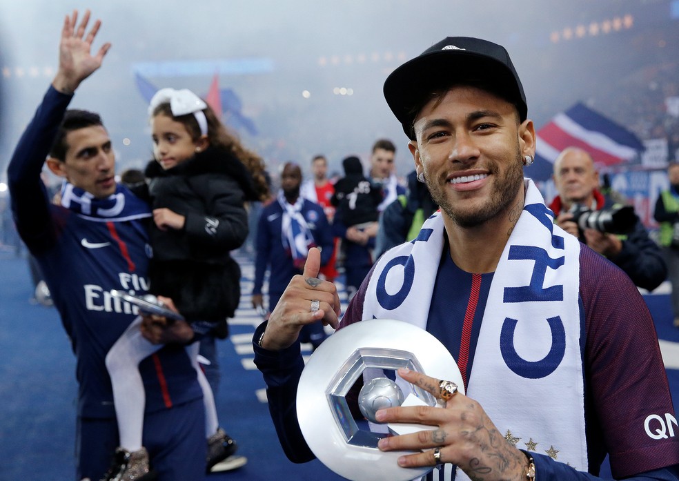 Neymar comemoração PSG (Foto: Pascal Rossignol/Reuters)