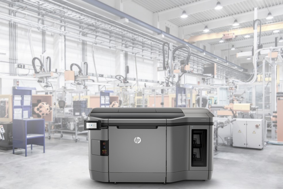As primeiras impressoras 3D da HP no Brasil estão instaladas em Sorocaba. O modelo é da série 4200. — Foto: Divulgação/ HP