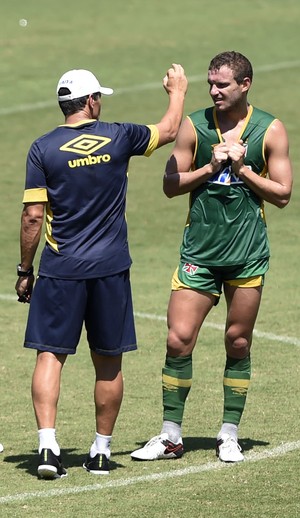 Marcelo Mattos Rodrigo Jorginho Treino (Foto: André Durão) Marcelo Mattos Rodrigo Jorginho Treino (Foto: André Durão)