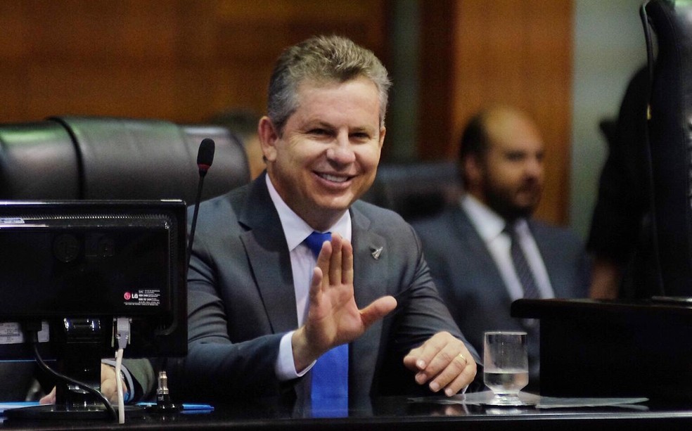 Mauro Mendes (DEM) foi eleito no primeiro turno das eleições — Foto: Governo de MT/ Assessoria