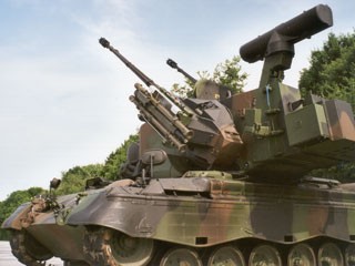 Gepard, novo blindado com artilharia antiaérea do Exército (Foto: divulgação)