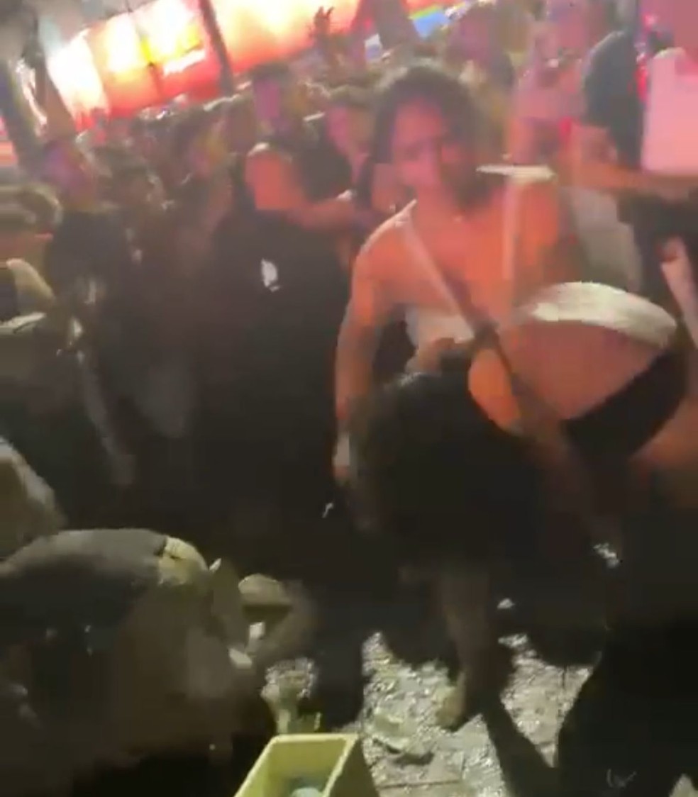 Vídeo mostra briga em show da Joelma em Rio Branco — Foto: Reprodução