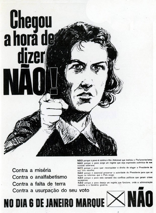 Tema de canção, propaganda do Plebiscito de 1963, convocado para decidir a forma e sistema de governo do Brasil (Foto: Divulgação)