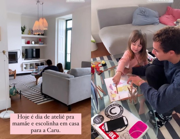 Vitória Frate fala da relação de Carolina, sua filha, com seu atual namorado, Ian Costa (Foto: reprodução/Instagram)