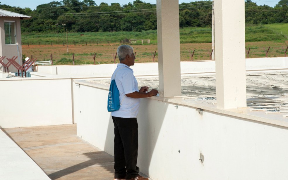 Um dia após a inauguração do CPP,  Joel visitou todo o prédio — Foto: Aline Caetano/TJGO