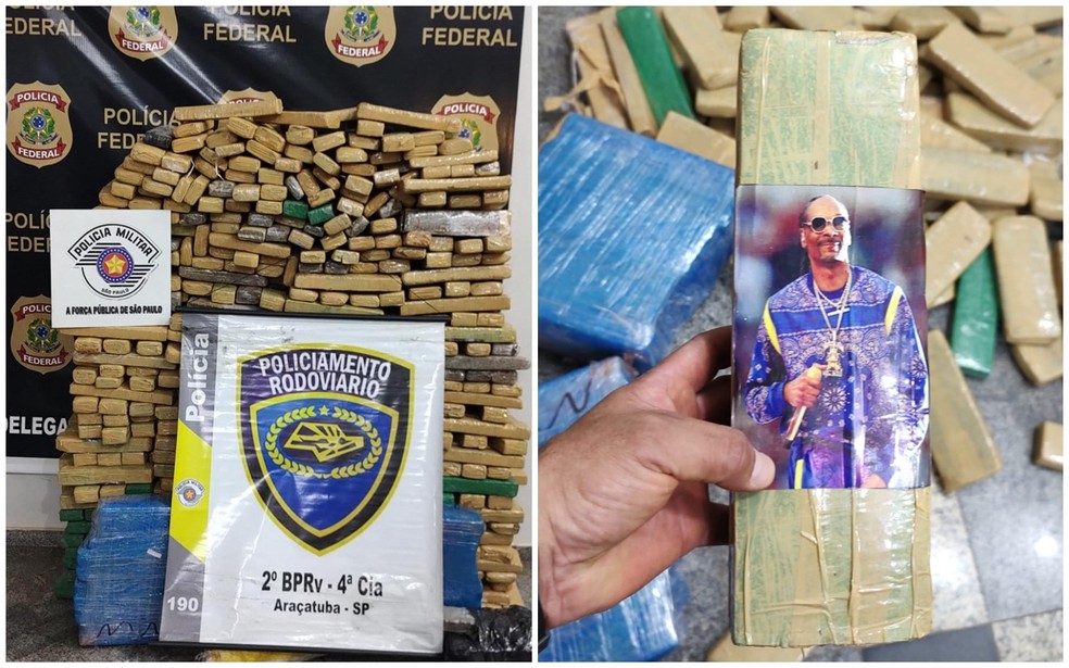 Droga foi localizada dentro da picape em Araçatuba — Foto: Arquivo Pessoal