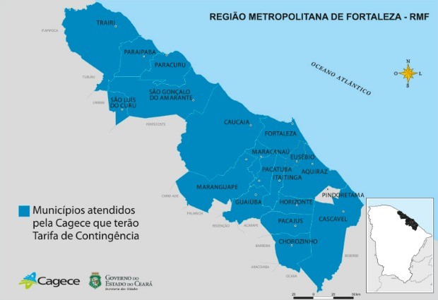 Taxa para quem economizar água chega a mais 17 cidades do Ceará (Foto: Cagece/Reprodução)