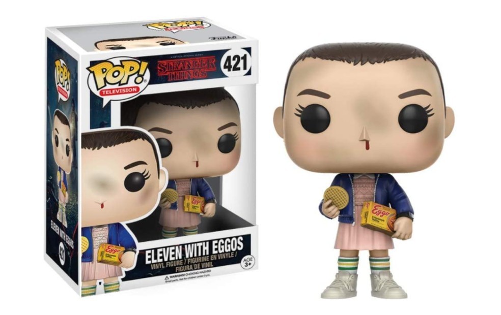 Funko Pop de Eleven com Eggos traz a personagem comendo seus waffles favoritos (Foto:  Reprodução/Amazon)