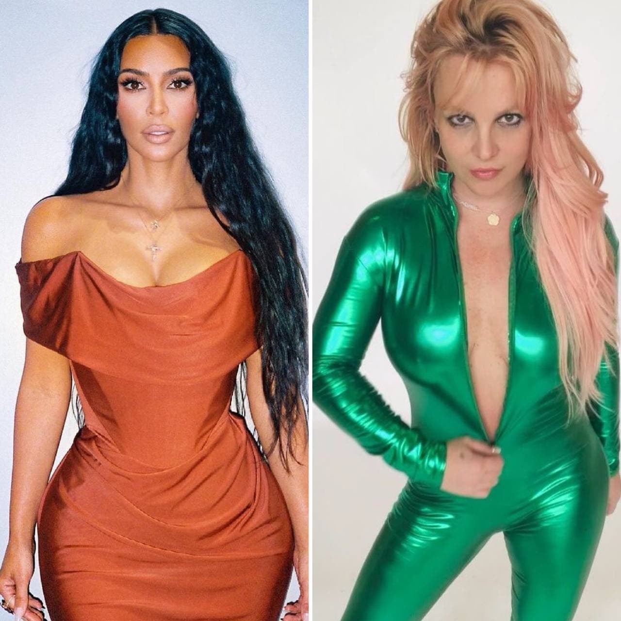 Kim Kardashian e Britney Spears (Foto: Reprodução / Instagram)