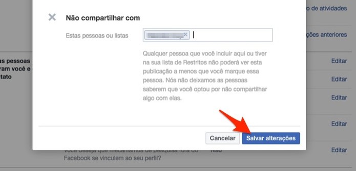 Ação para salvar a privacidade de novos posts do Facebook (Foto: Reprodução/Marvin Costa) Ação para salvar a privacidade de novos posts do Facebook (Foto: Reprodução/Marvin Costa)