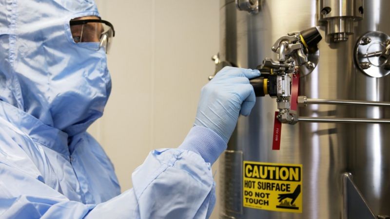 Falta de insumos para produzir as doses da Versamune que seriam utilizadas nos testes atrasou o processo (Foto: Divulgação/Farmacore via BBC News)