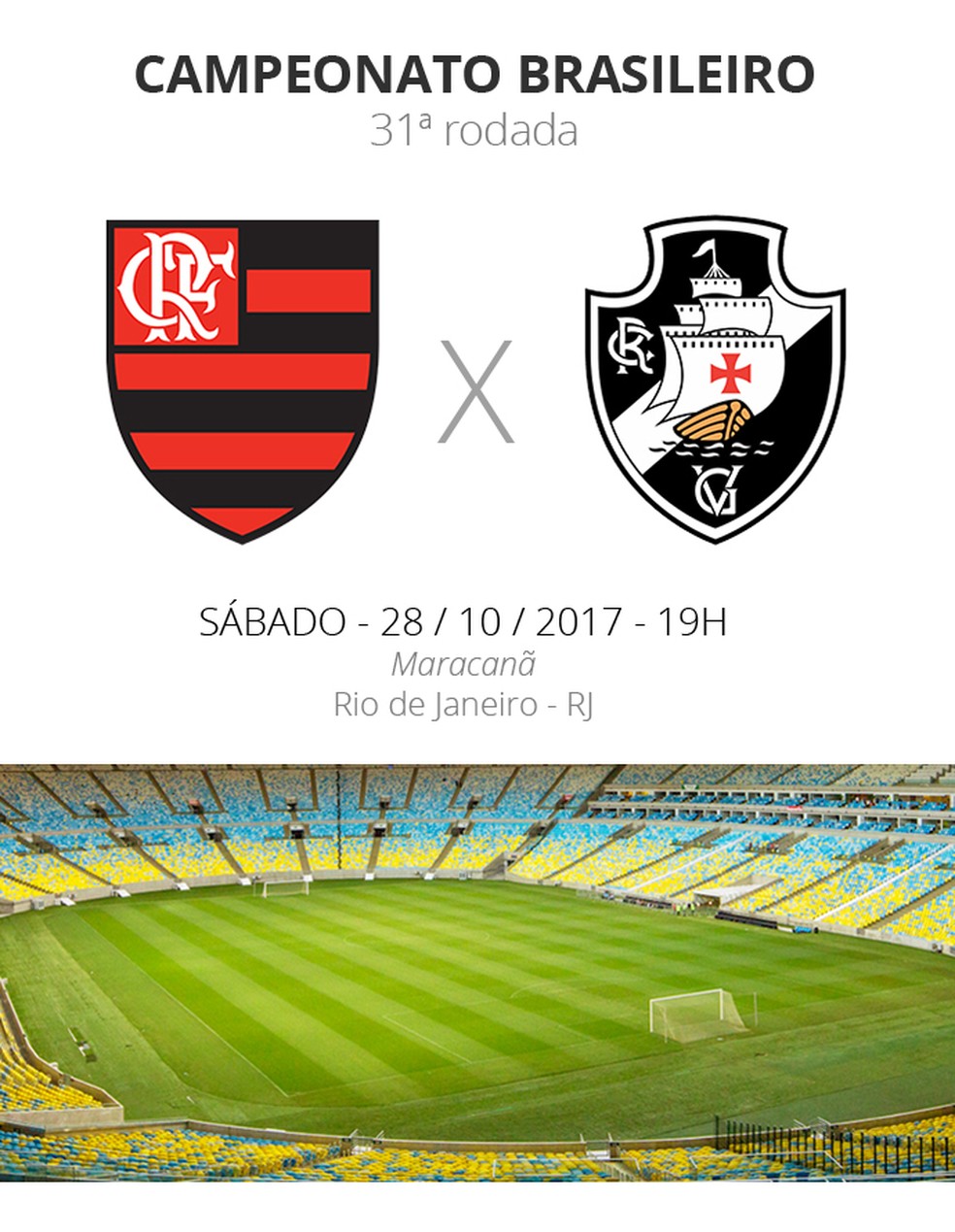 FICHA dos jogos Flamengo x Vasco (Foto: Infoesporte)