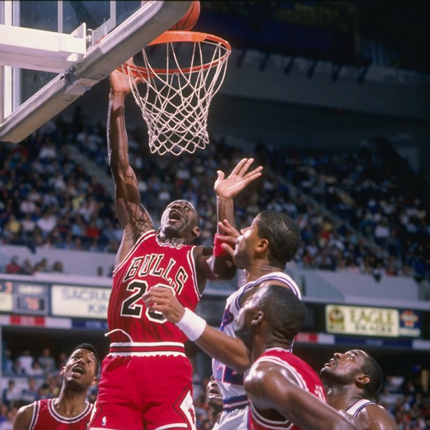 Michael Jordan no início de carreira (Foto: Getty Images)