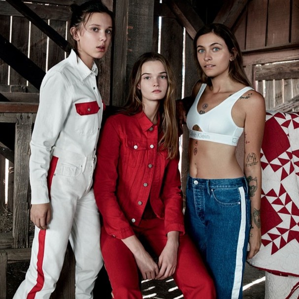 Millie, Lulu e Paris, o trio jovem da CK Jeans (Foto: divulgação)
