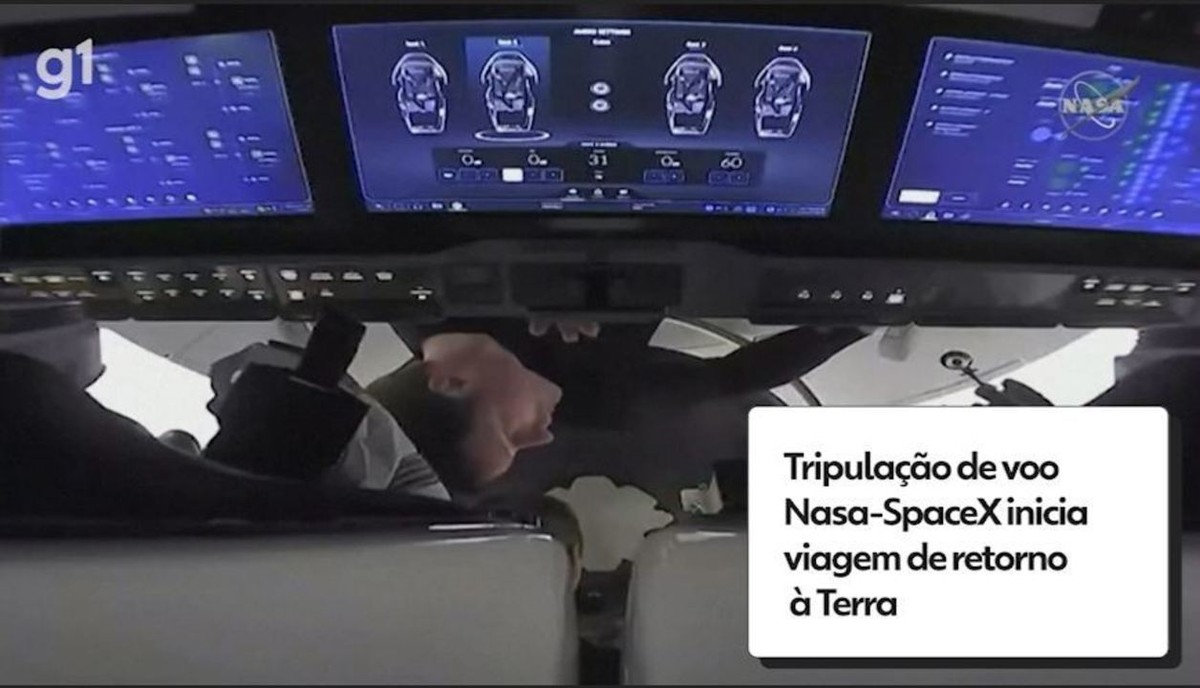 De fraldas e sem banheiro na SpaceX, astronautas retornam de estação espacial após 6 meses em missão