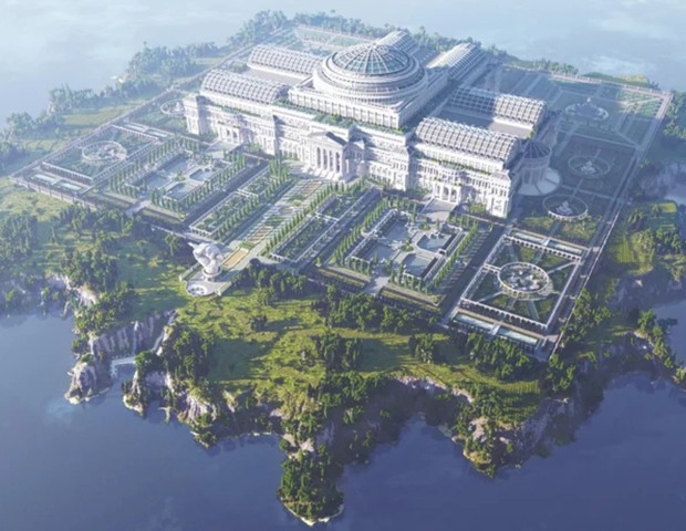 Minecraft ganha biblioteca virtual com obras censuradas (Foto: Reprodução / Repórteres Sem Fronteiras)