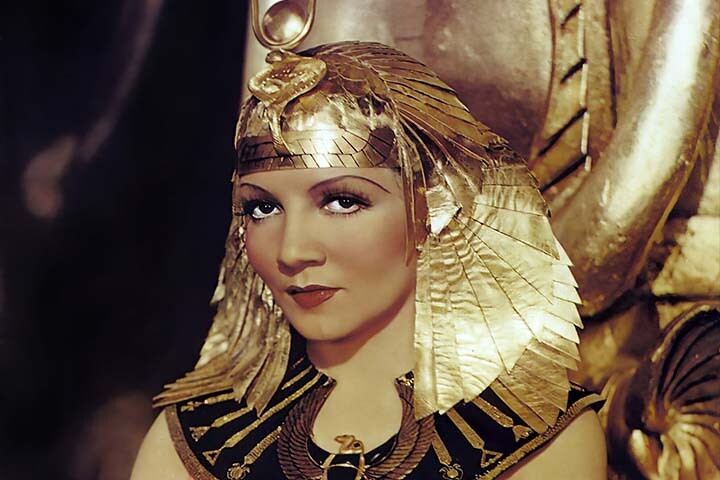 Foto da atriz norte-americana Claudette Colbert como Cleópatra (Foto: Mary Harrsch/Flickr)