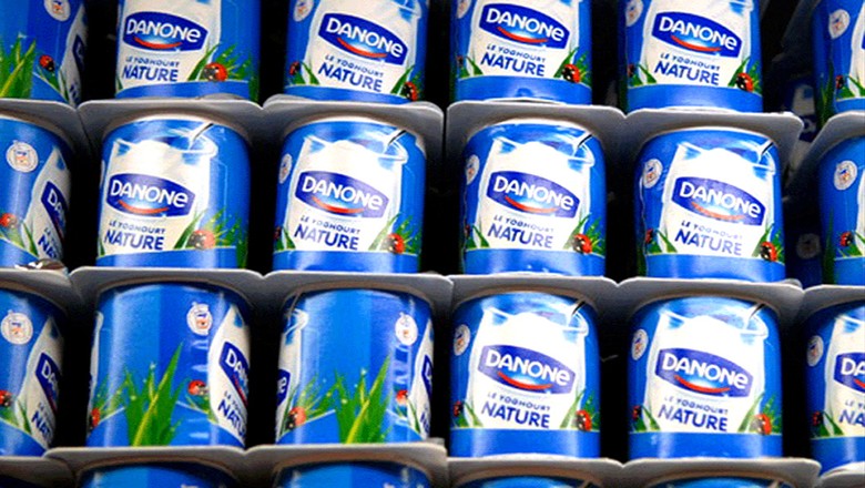Produtos da Danone em prateleira de supermercado (Foto: Reprodução/Facebook)