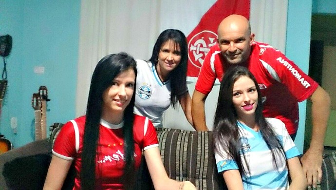 Rivais e unidos: família Gre-Nal diz que faz apostas: quem perder faz o jantar